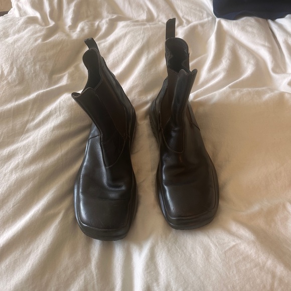 PRADA Y2K Linea Rossa combat boots 8.5 Brown - Picture 5 of 5